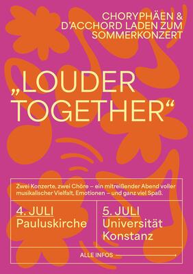 Louder Together - Junge Stimmen aus Konstanz laden zum Sommerkonzert