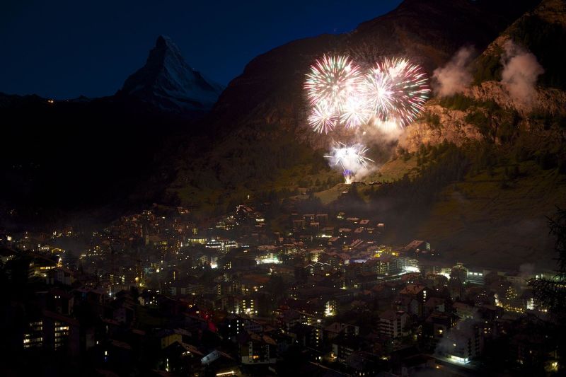 Swiss National Holiday Zermatt, Switzerland