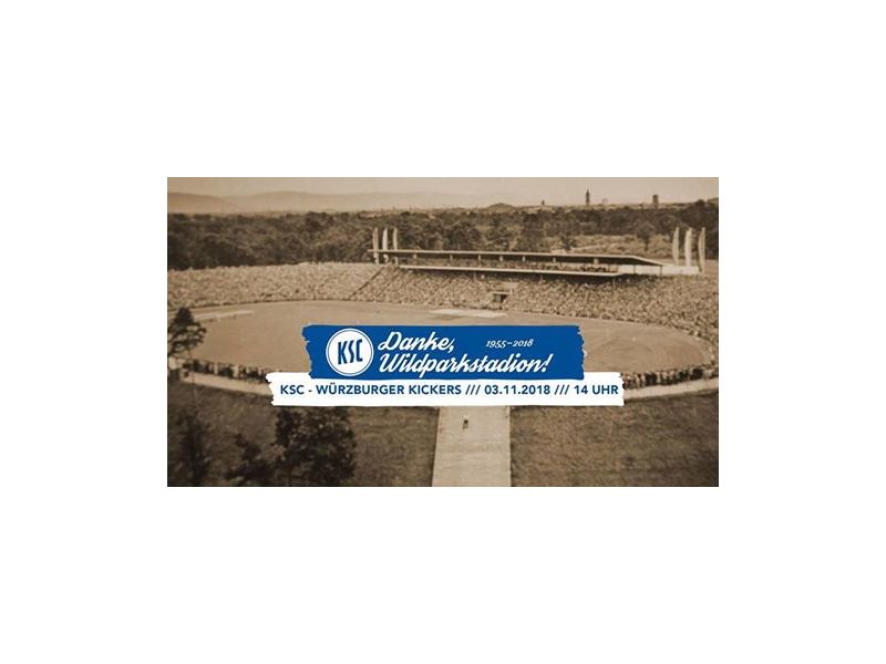 Danke, Wildparkstadion! 1955 2018 Abschiedsspiel gegen die Würzburger Kickers. © KSC
