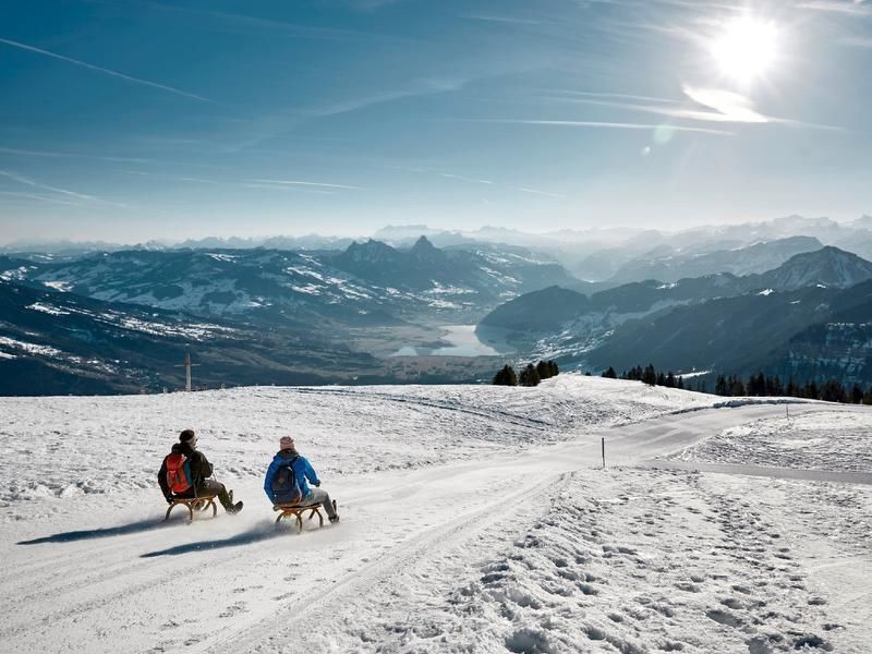 Alpzmorge-Tour mit Schlitten