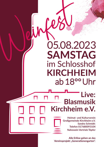 Weinfest im Schlosshof Kirchheim