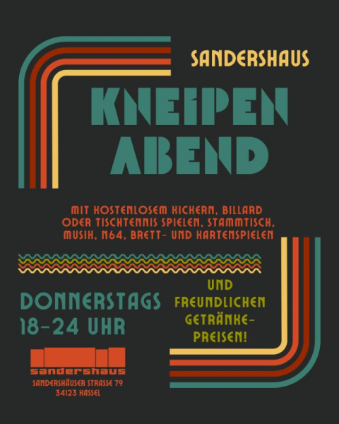 Kneipenabend im Sandershaus
