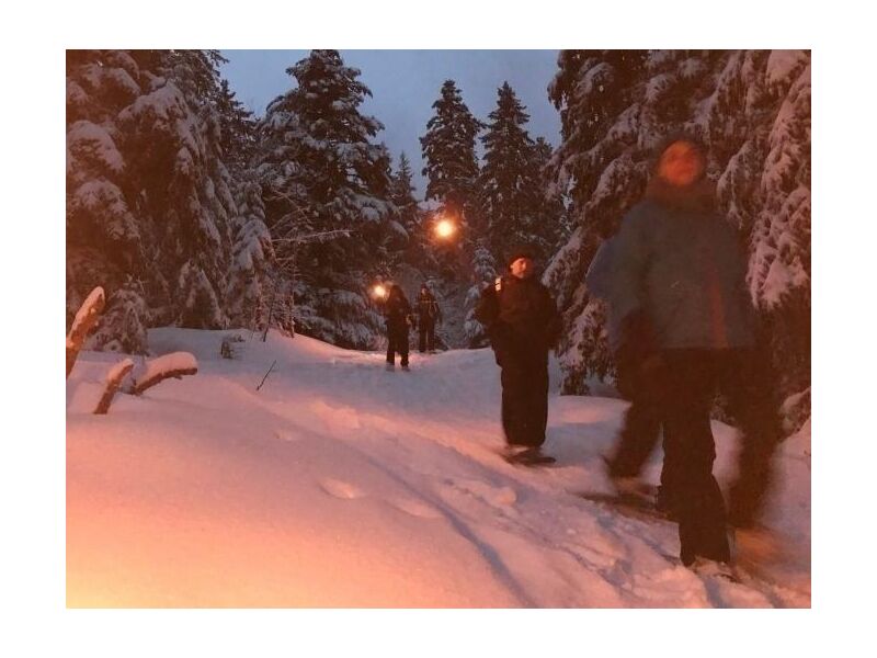 Schneeschuhwanderung: Fackelwanderung mit Glühwein am Belchen