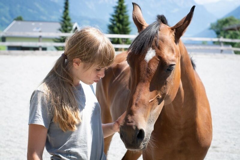 Kindersommer: Begegnung mit dem Pferd