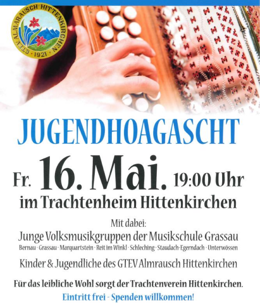 Jugendhoagascht im Trachtenheim Hittenkirchen