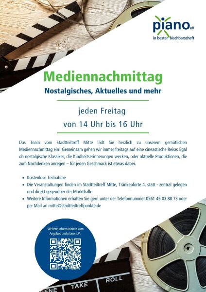 Mediennachmittag - Nostalgisches, Aktuelles und mehr