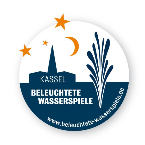 Beleuchtete Wasserspiele