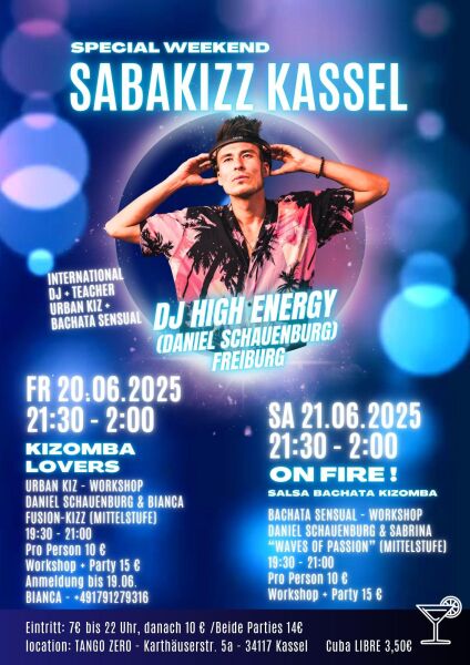 SABAKIZZ KASSEL - SalsaBachataKizomba DJ HIGH ENERGY