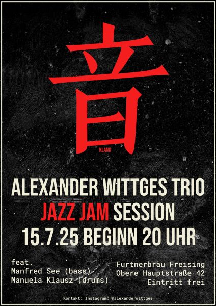 Jazz Jam Session - Opener Band Alexander Wittges Trio