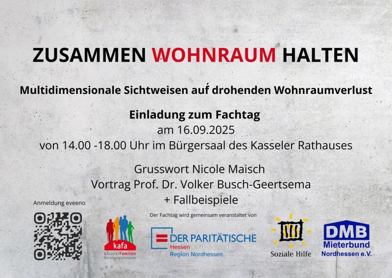 Fachtag: ZUSAMMEN WOHNRAUM HALTEN