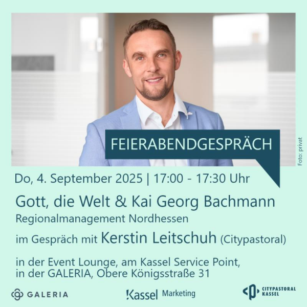 Feierabendgespräch: Gott, die Welt und Kai Georg Bachmann