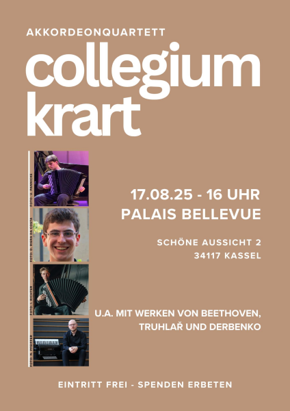 Konzert mit dem Akkordeonquartett collegium krart