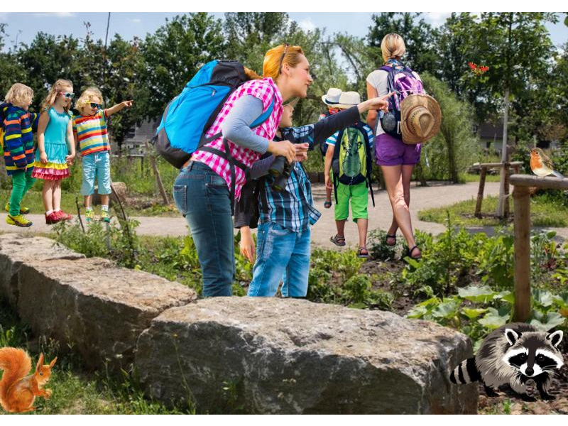 Wanderung im Waldgarten Helleböhn und Park Schönfeld für Alleinerziehende