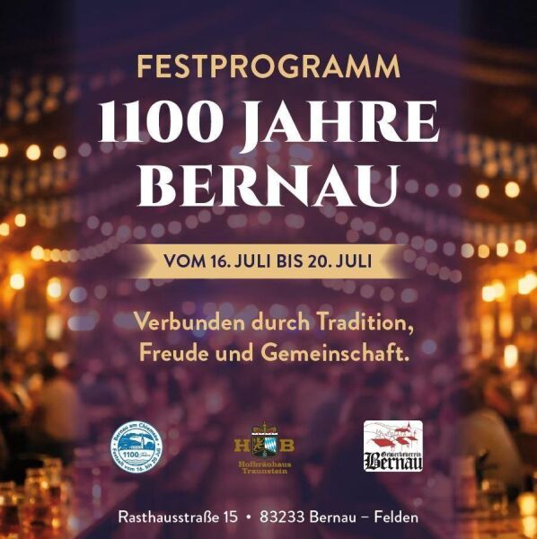 Große Jubiläums-Festwoche 1100 Jahre Bernau am Chiemsee