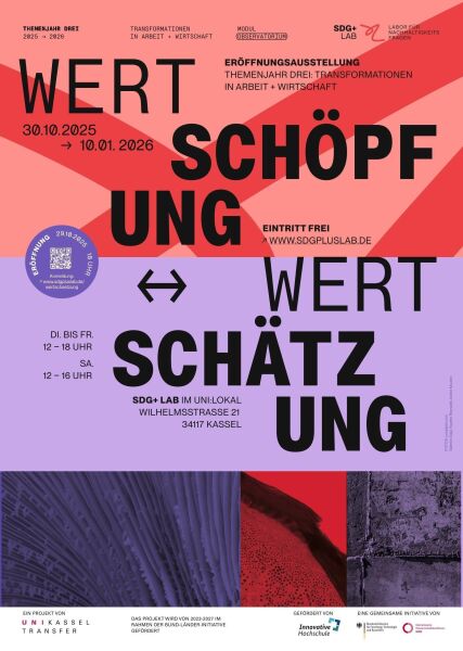 Eröffnung Ausstellung  Wertschöpfung und Wertschätzung - Arbeit und Wirtschaft neu verhandeln