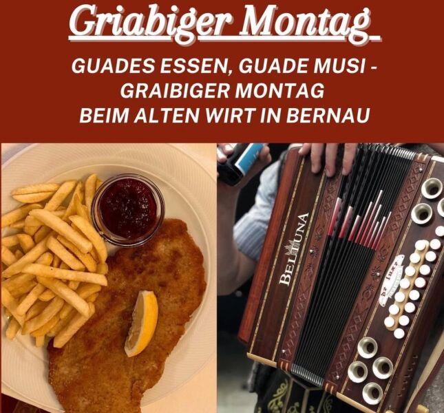Schnitzel All-you-can-eat & Livemusik beim Alten Wirt Bernau